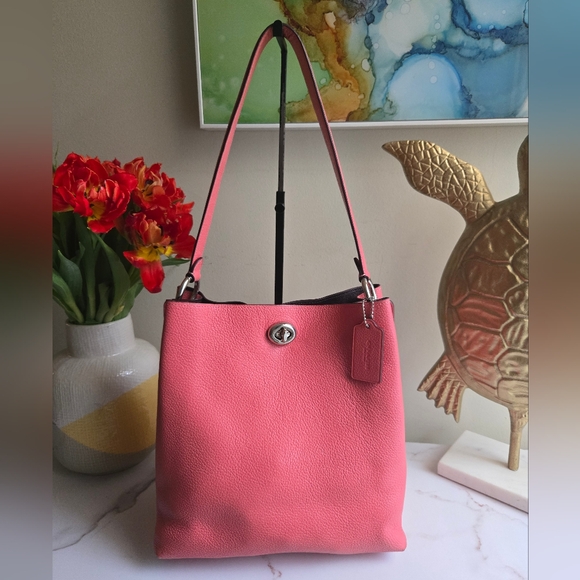 Coach Charlie Leather Bucket Bag GUC WITH DEFFECTS - Picture 1 of 13